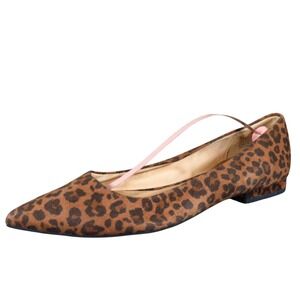 Express Leopard Print Women's Flats Size 9 Pointed Toe Casual Dress Synthetic